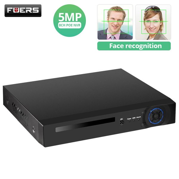 

systems fuers 8ch poe nvr 5mp hd camera h.265 security system surveillance cctv kit video recorder face record