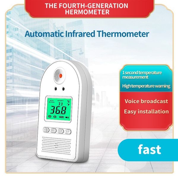 

alk 1pc k5 digital infrared thermometer non-contact electronic intelligent voice broadcast body temperature tester measuring instrument