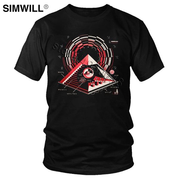 

vintage secret t shirt men fashion short sleeved cotton tee science fiction ufo alien t-shirts large size leisure tshirt