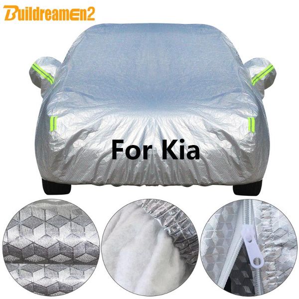

buildremen2 cotton car cover waterproof sun rain snow protection cover for kia k2 k4 sportage picanto rio cee'd sorento soul