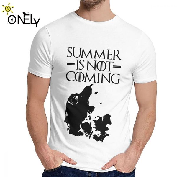 

модное лето не приходит дания tee унисекса высокий хлопок короткий рукав crewneck