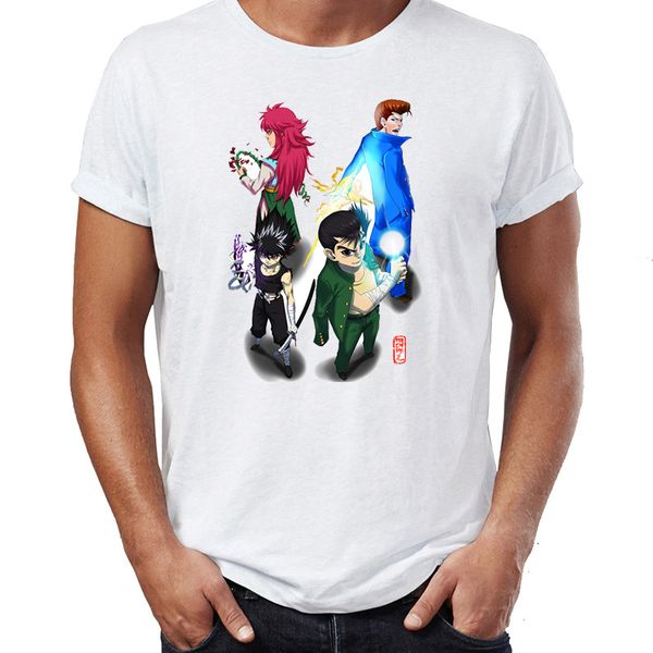

men's t shirt yu yu hakusho spirit world awesome artwork drawing printed tee