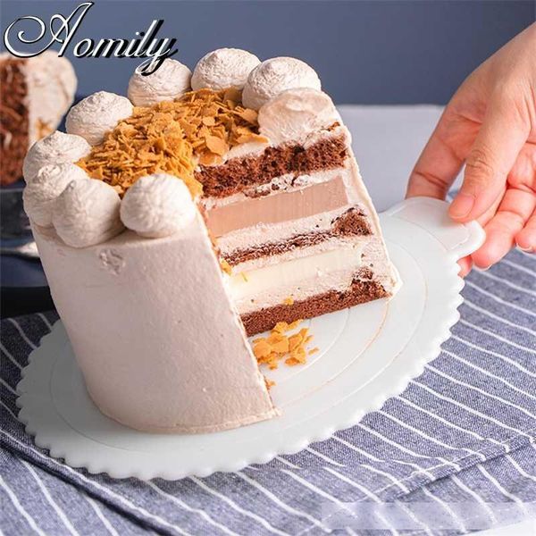 

amoliy 12 10 8 6 4 reusable non-stick cake mat waterproof gasket pad pastry cake bakeware fondant tools stencil molds