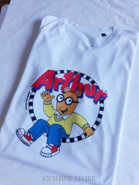 

arthur read (kids retro tv) t-shirt 100% cotton funny print men t shirt women o-neck casual tees