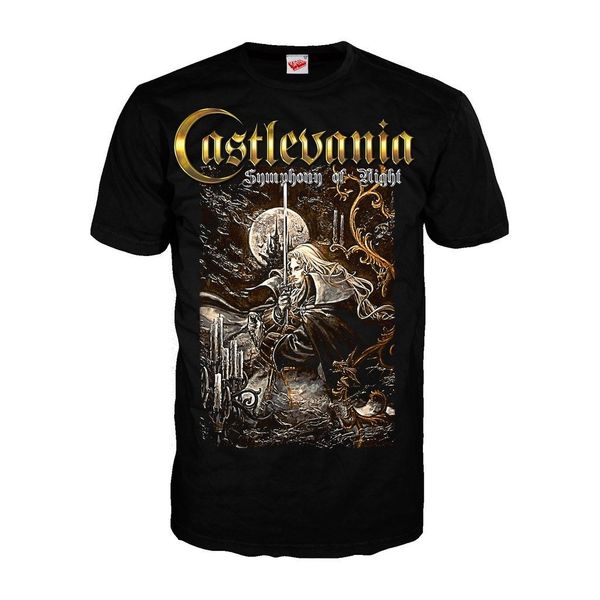 

castlevania symphony box art men's t-shirt (black