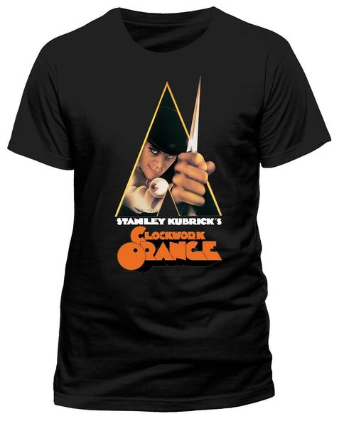 

заводной апельсин нож (черный) t-shirt - новый официальный (1