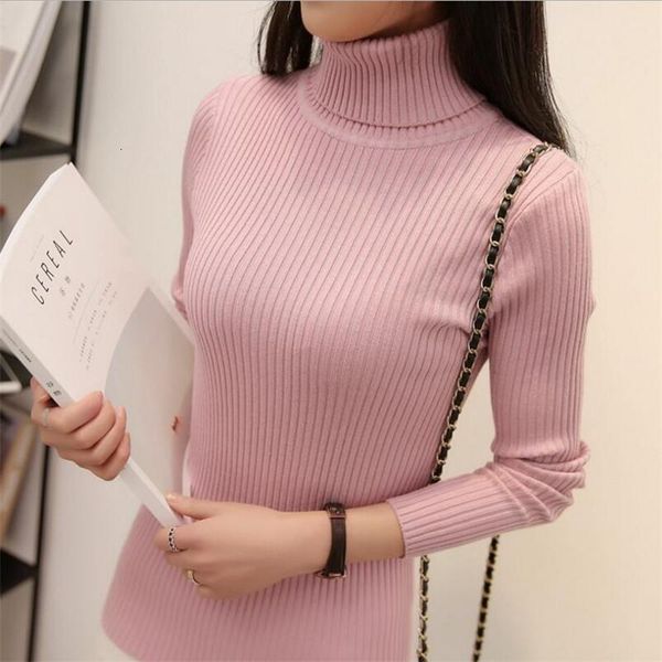 

autumn and winter new two-neck collar thick warm slim sweater women's high collar bottoming shirt long sleeve, White;black