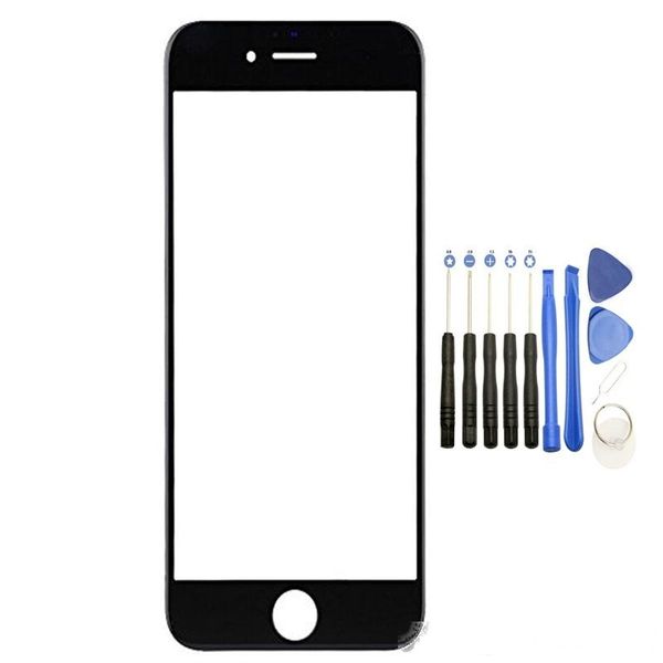 

100pcs new front outer touch screen glass replacement for iphone 5 5s 5c with tools dhl
