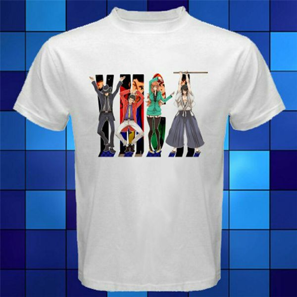 

new lupin the 3rd anime white men's t shirt size s - 3xl brand clothing tee shirt