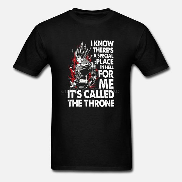 

new popular vegeta throne custom mens black t-shirt size s-3xl