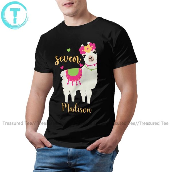 

alpaca t shirt llama 7th birthday girl add your name t-shirt mens 5x tee shirt cute short sleeves print tshirt
