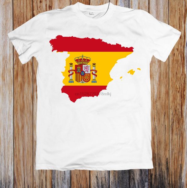 

spain map flag t-shirt