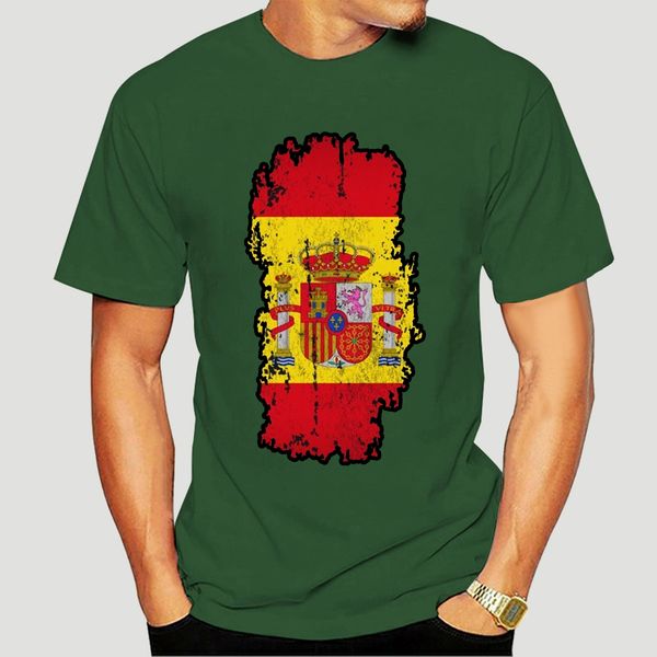 

flag of spain mans t shirt - distressed flag team espana all sizes t shirt-2523a