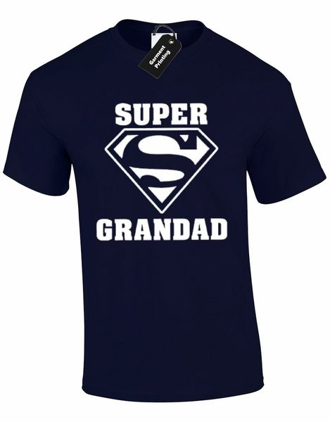 

super дедушку mens t shirt funny дизайн отцы день подарок ​​настоящее качество удобная тенниска, свободная перевозка груза дешево тройник