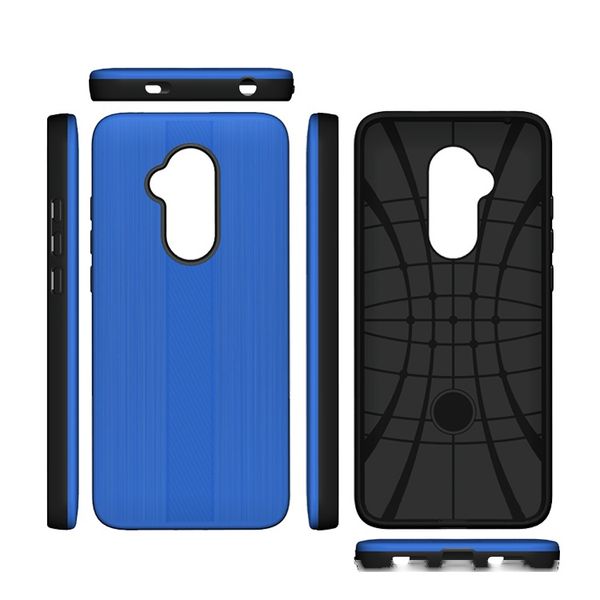 

hybrid armor case for huawei nova 3i tpu pc 2 in 1 cell phone case brushed carbon fiber for huawei nova 3i case
