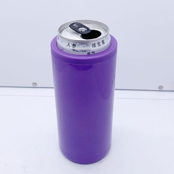 

12oz can cooler diy sublimation skinny tumbler double wall stainless steel vacuum beer mug 5 color owa1494