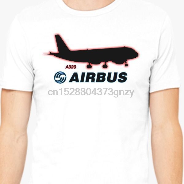 

2020 fashion men shirt airbus t shirt personality short sleeve cotton