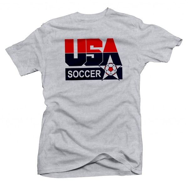 

new summer tee shirt usa retro soccers footballer logo tee funny t-shirt