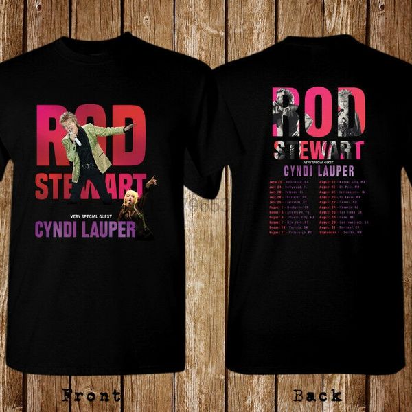 

rod stewart & cyndi lauper tour 2018 new t-shirt size s-5xl