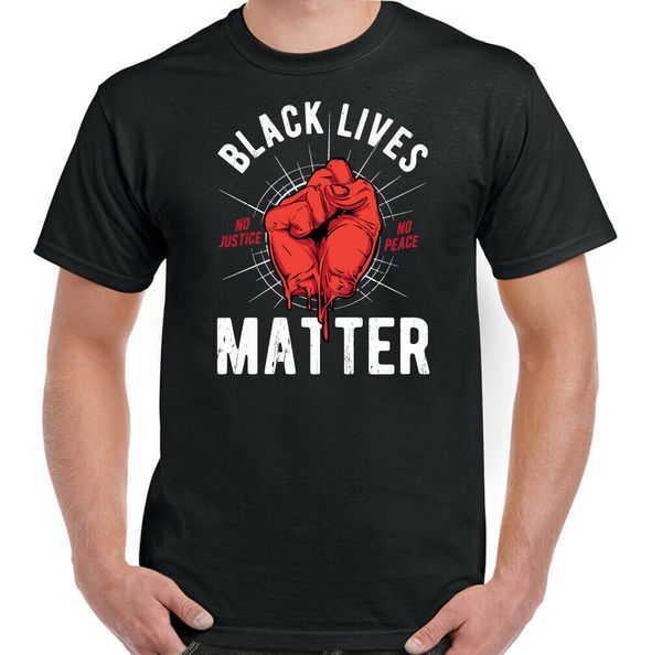 

black lives matter mens political t-shirt panther anti racism peace love top