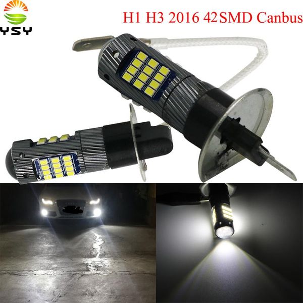 

ysy 20x super bright h1 h3 front rear fog lights bulbs 4w 42smd 2020 led white head lamp dc12v canbus no error auto driving blub