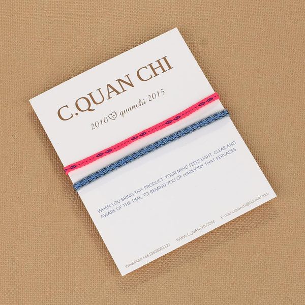 

c.quan chi 2pcs красочная дружба браслеты ручной переплетения струнные strand браслеты этнические манжета браслет 2020 (06c, Golden;silver