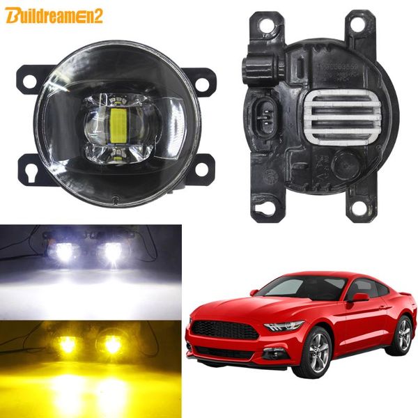 

противотуманные фары тяга для mustang 2005-2013 30w 8000lm автомобилей переднего бампера led объектив противотуманные лампы 12v белый желтый