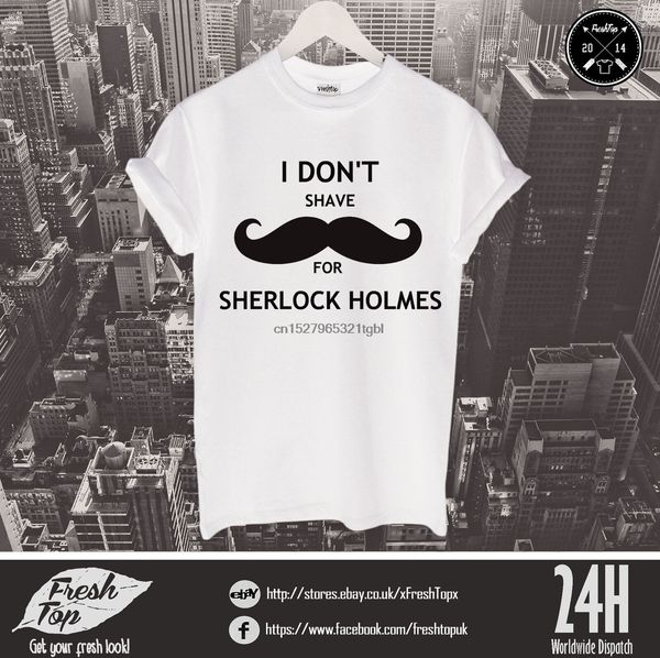 

ich tue nicht rasierer fur sherlock holmes movember t shirt schnurrbart bart