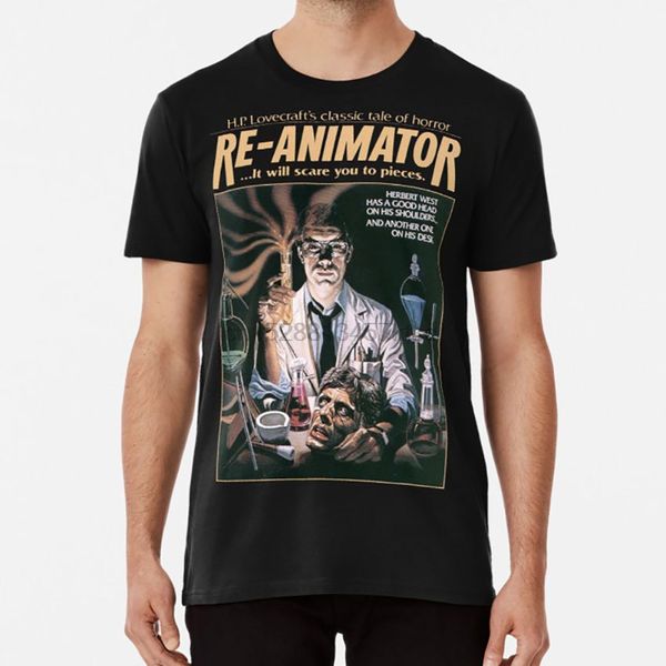 

re-animator tshirt t shirt reanimator cult film obscure horror movie vintage retro horror movie poster classic film