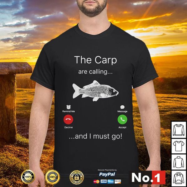 

carp calling must go shirt herre t-shirt champiom t-shirt winner tee men brand clothing classic style t-shirt