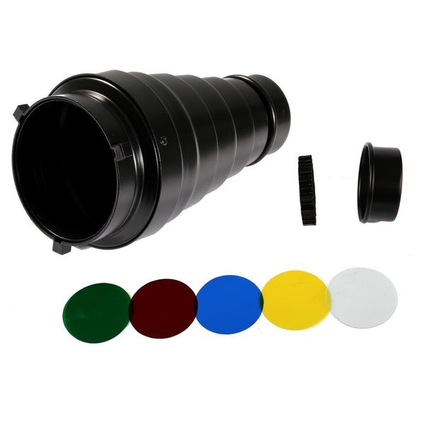 

accessories 100x190mm pgraphy studio p conical snoot light control snoot & honeycomb bowens mount for studio flash strobe a