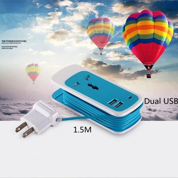 

1шт power strip 2 usb гнездо выдвижения штепсельной вилки мобильного телефона зарядное гнездо подключения плата зарядки гнездо главная elect