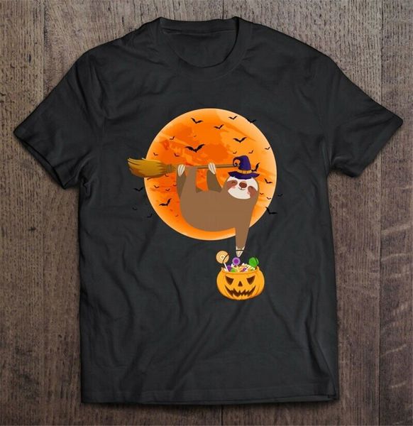 

sloth witch halloween men t-shirt s-3xl tee shirt