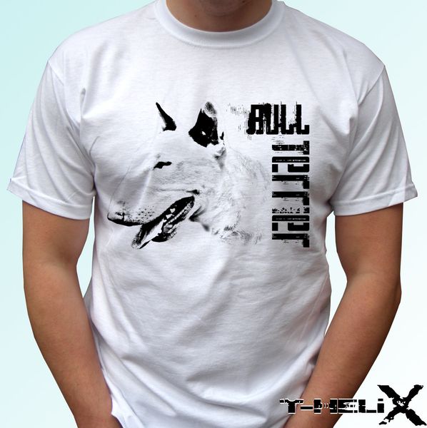 

бультерьер - собака майка дизайн верхней тройник - мужские женские размеры малышей младенца