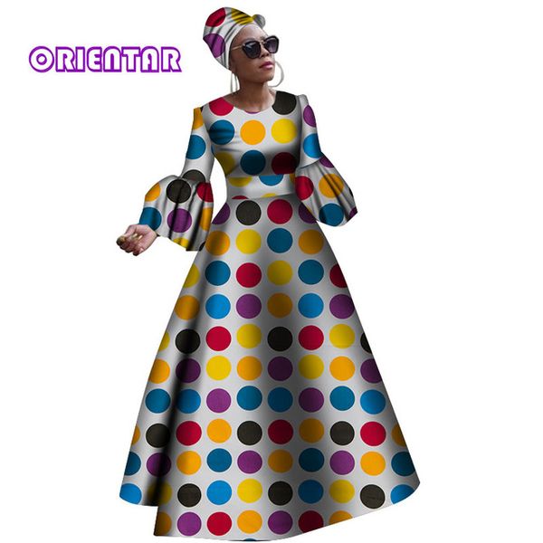 

2020 african dresses for women new african dashiki rche dress for women africa women long sleeves party dress plus size wy2868, Black;gray