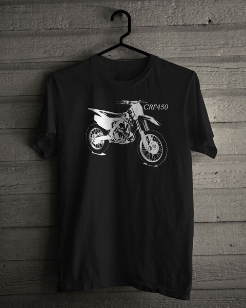 

fashion new tees tshirts new hon crf 450 dirt bike community black shirt round neck clothes