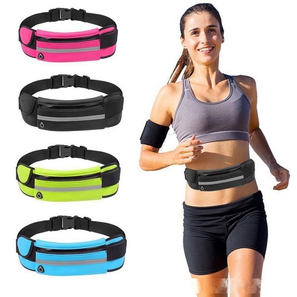 

outdoor running waist bag waterproof mobile phone holder jogging belt belly bag women gym fitness bag lady sport accessories