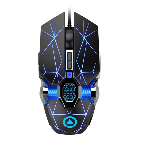 

gaming mouse wired, ergonomic computer mice with 7 buttons and breathing led light, 4 adjustable dpi up to 3200 for pc mac lapand gamer