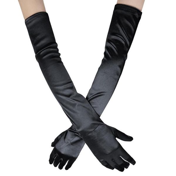 

2020 new women halloween cosplay or party gloves long evening performance dress gloves, Blue;gray