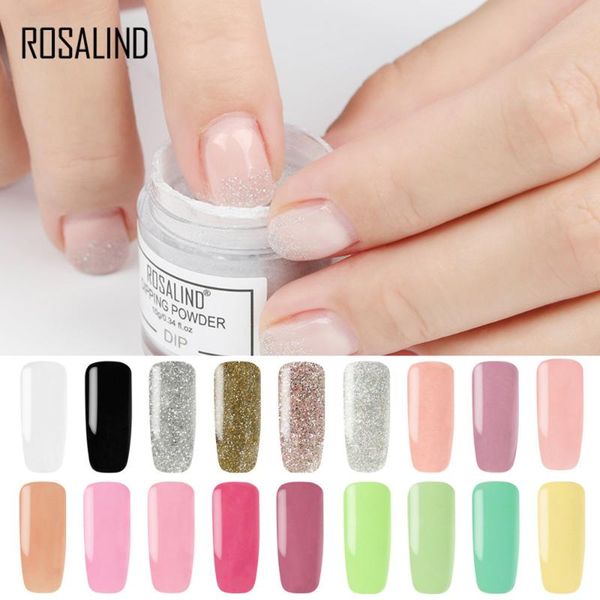 

rosalind 10g dip powder nail art glitter no need lamp cured glitter holographic powder dipping manicure nails, Silver;gold