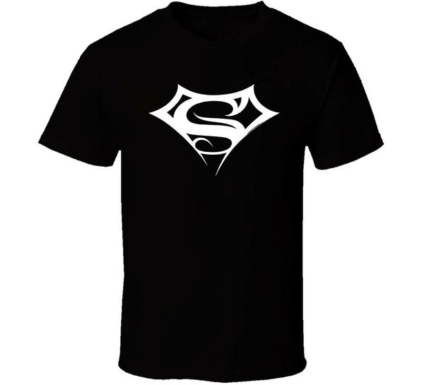 

superman logo shirt black white tshirt men's бесплатная доставка новая мода tee shirt