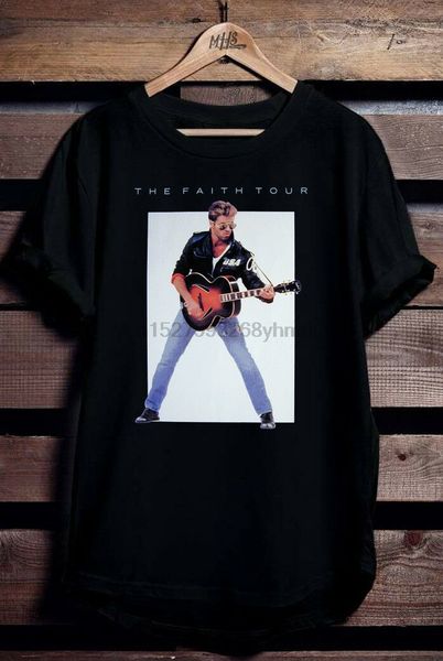 

1988 george michael black t-shirt s m l xl 2xl 3xl 4l 5xl