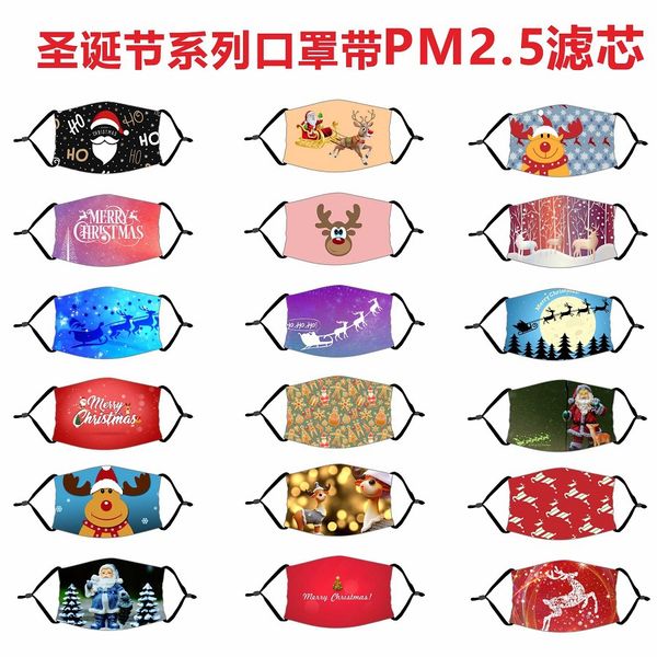 

halloween pumpkin spoof clown skull masks christmas santa claus christmas deer christmas tree mask cartoon dustproof mask with filter for ad