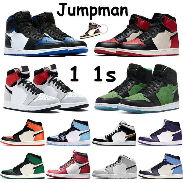 

jumpman 1 1s мужские ботинки баскетбола light smoke серый токио чикаго royal бред toe patent черный белый золотой obsidian unc женщины кросс