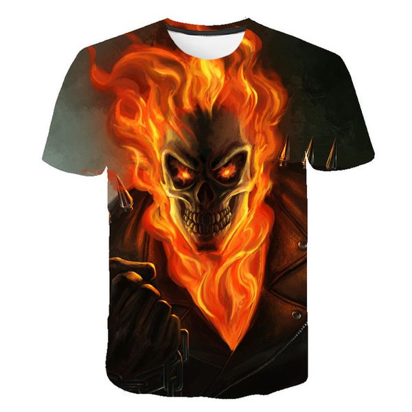 

men knight skull breathable cool 3d print shirts horror aesthetic anime men clothing