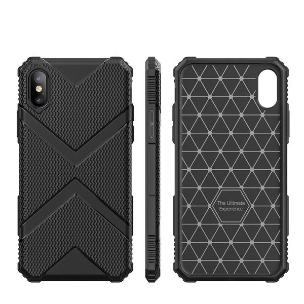 

military diamond shield all inclusive protection phone case for iphone xs silicone shockproof armor cover case