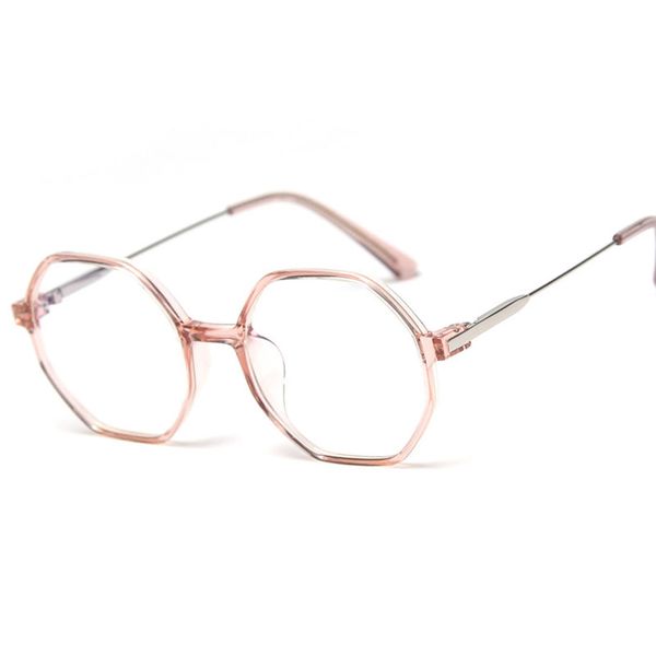 

veshion anti-blue retro glasses frames polygon men women optical fashion computer glasses, Black