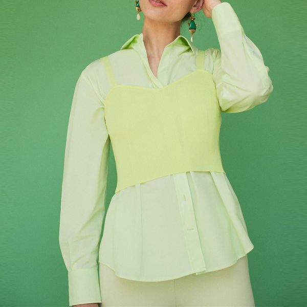 

2020 women poplin shirt lapel collar long sleeve blouse front patch pocket button closure feminine office wear summer shirts, White