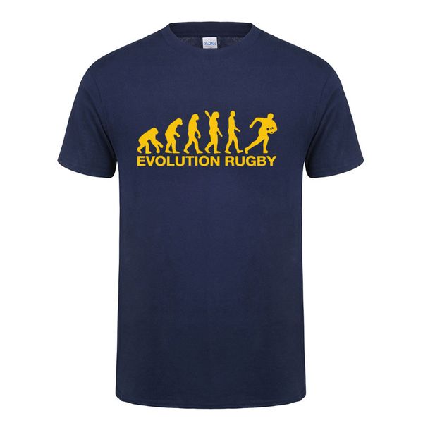 

evolution rugby t-shirt funny birthday gift for men boyfriend boys kids children short sleeve round neck cotton sporting t shirt