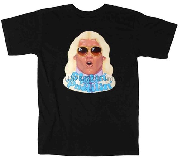 

clothing the silo black ric flair stylin and profilin wwf t shirt 3081